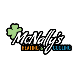 McNally Heating & Cooling logo with shamrock - St. Charles, IL